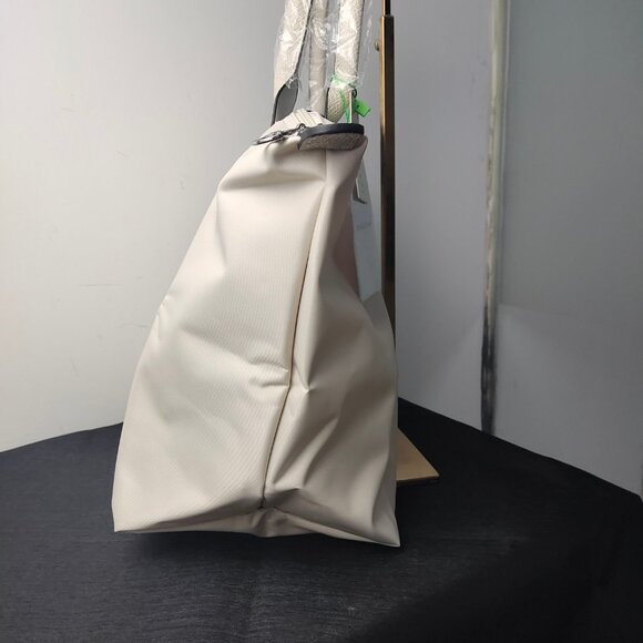 NWT Longchamp Le Pliage Original Large Shoulder Nylon Bag Tote IN OFF WHITE - Picture 3 of 9